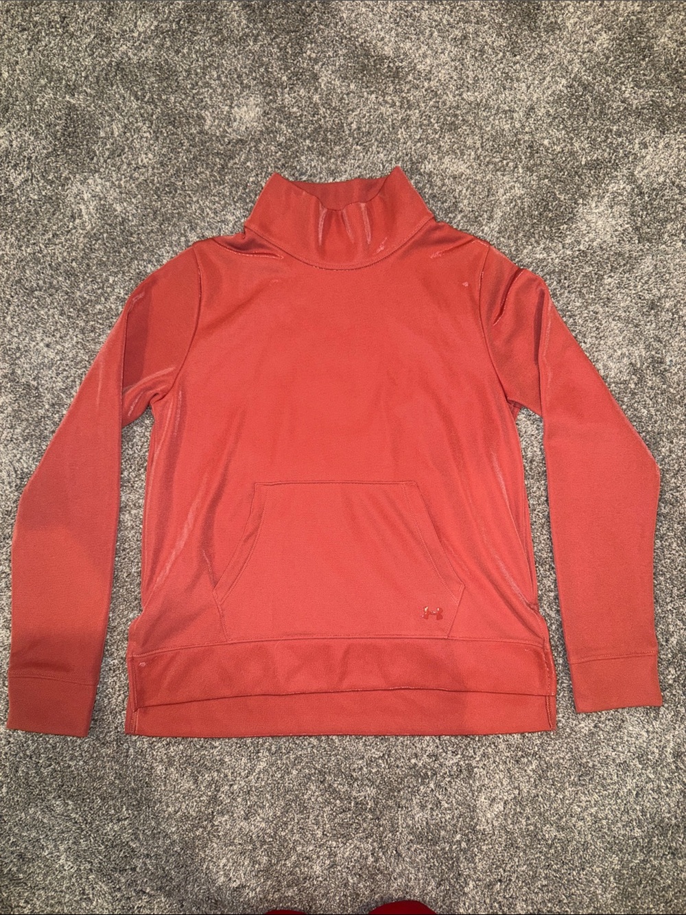 Classy Under Armour Rust Red Mock Neck Pullover